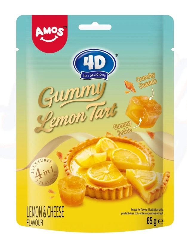 4D LEMON TART PEELERZ (12 X 65G)