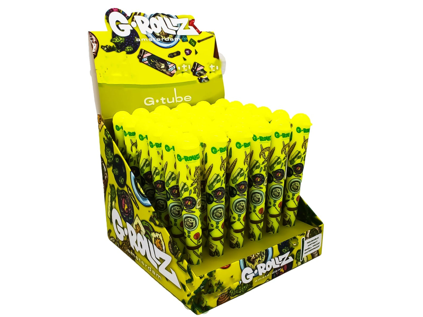 YELLOW G.TUBE CONE HOLDER (36pk) - G ROLLZ