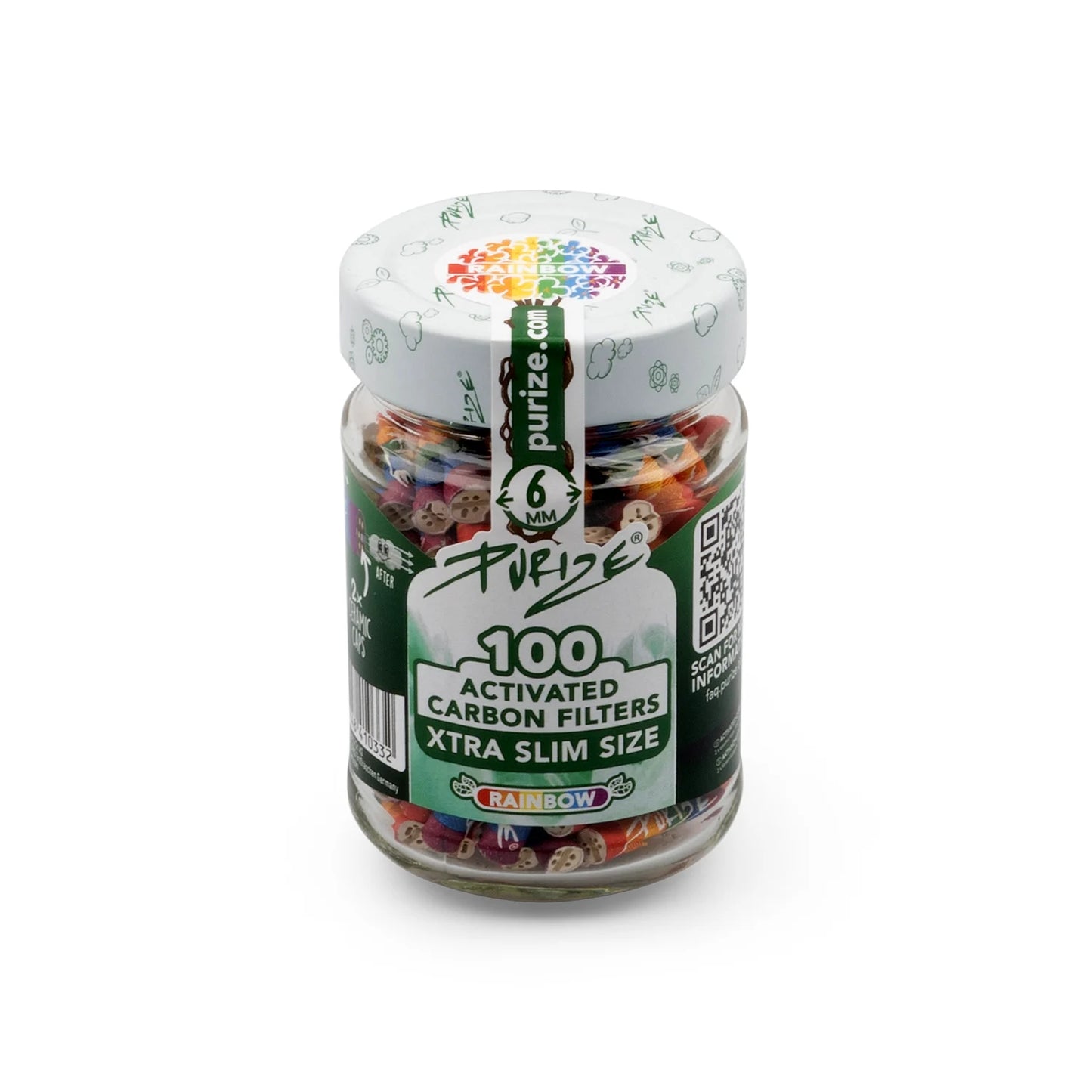 RAINBOW XTRASLIM 100 JAR 6mm - PURIZE