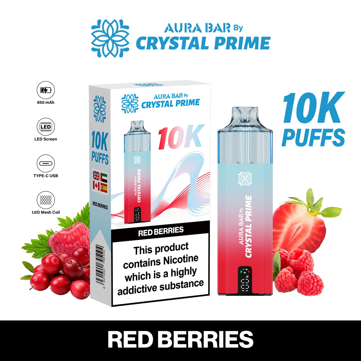 RED BERRIES - CRYSTAL PRIME 10K