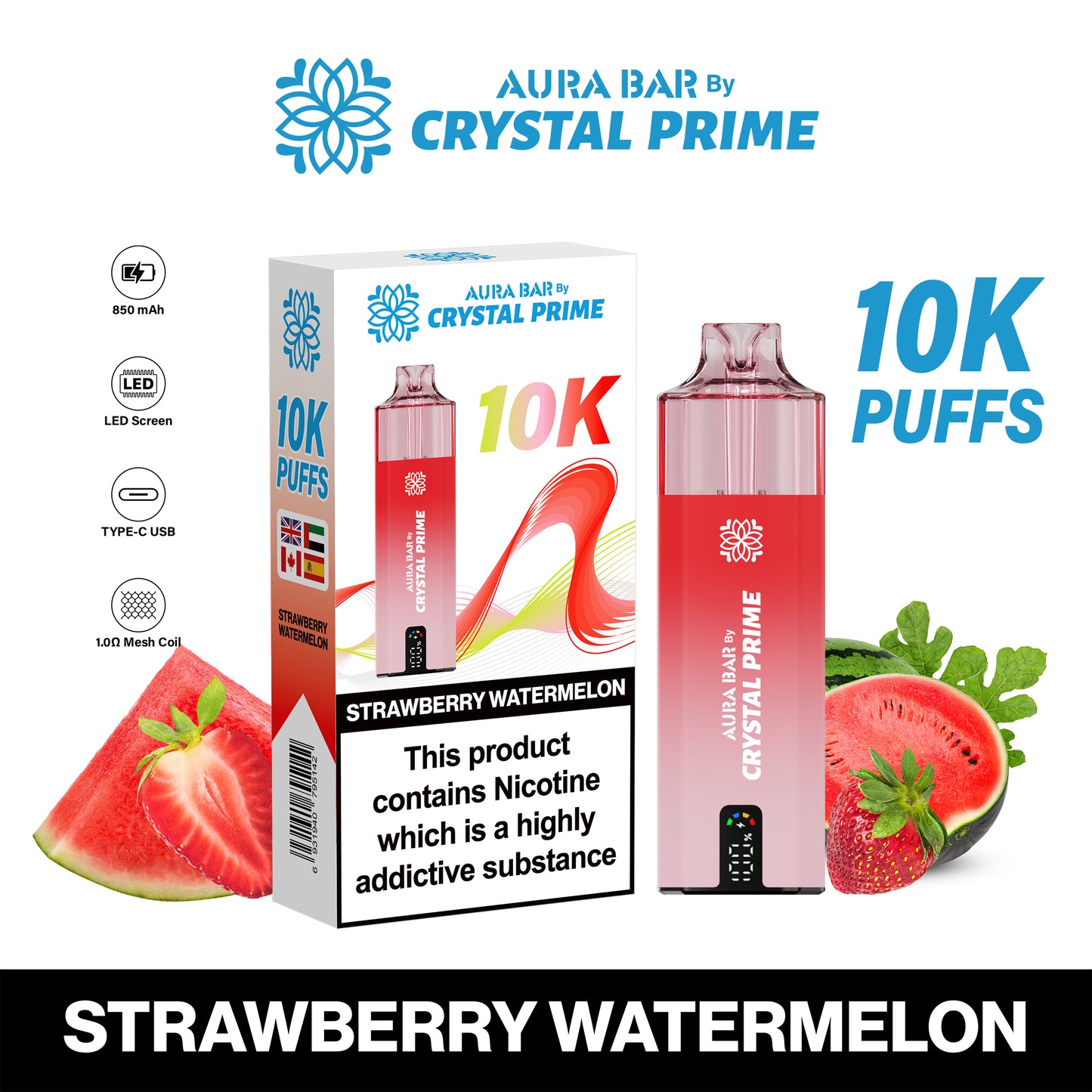 STRAWBERRY WATERMELON - CRYSTAL PRIME 10K