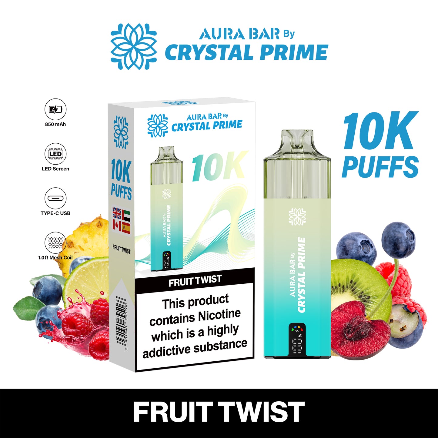 FRUIT TWIST - CRYSTAL PRIME 10K
