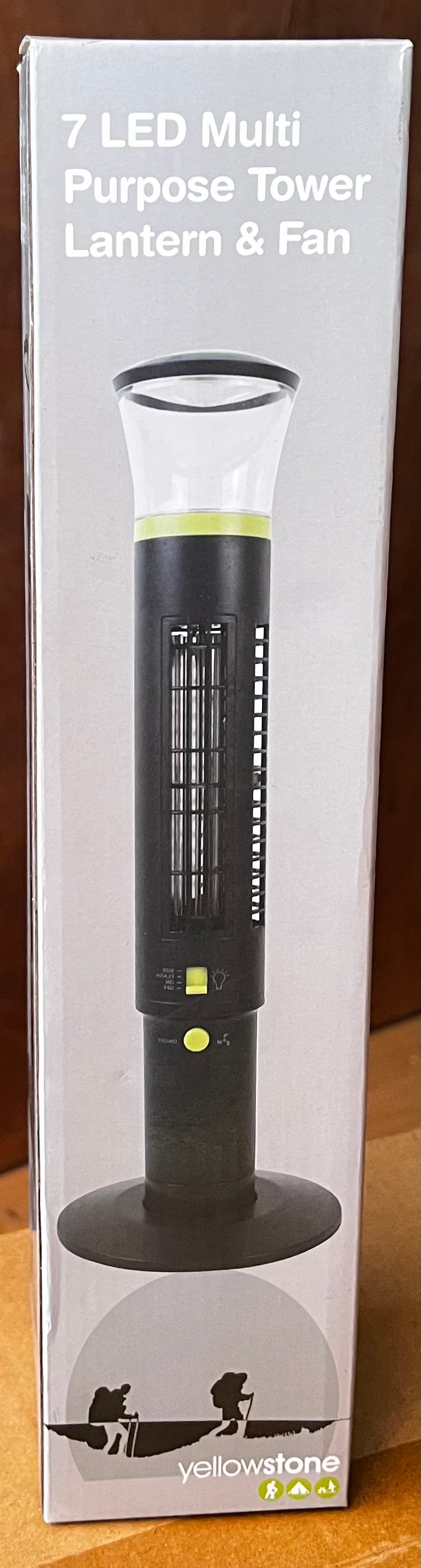 7 LED MULTI PURPOSE TOWER LANTERN & FAN