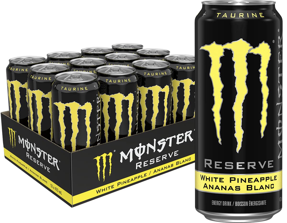 RESERVE WHITE PINEAPPLE MONSTER CANS UK TEXT (24X500ML)