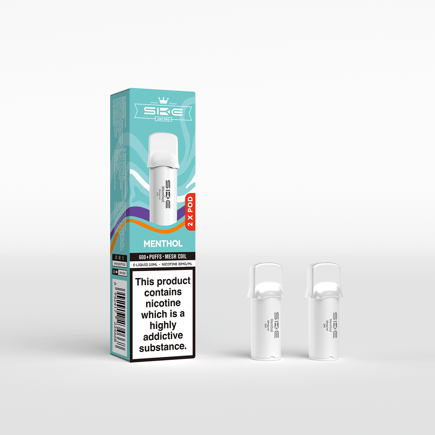 MENTHOL - SKE PRO 600 POD (10PACK)
