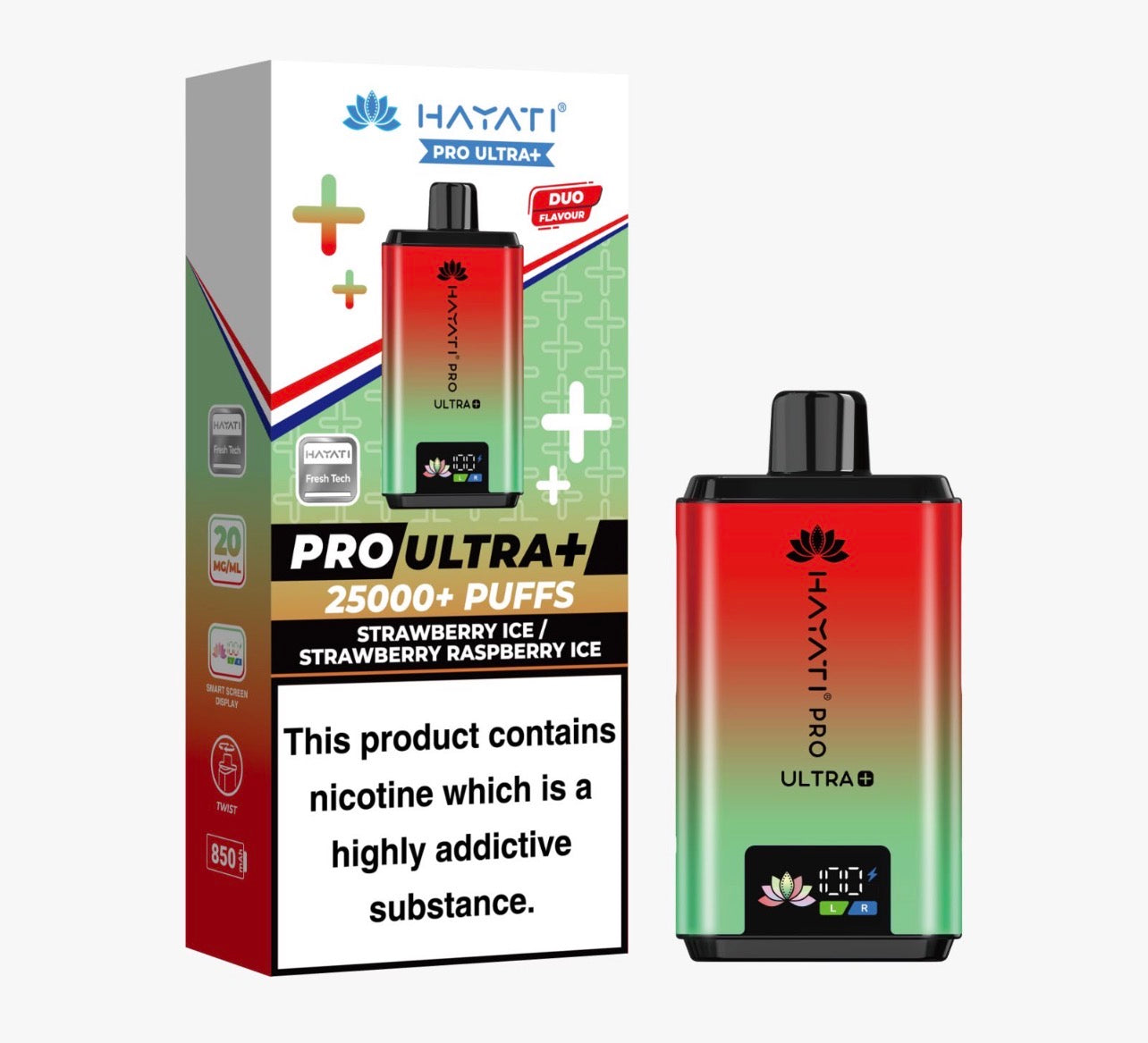 STRAWBERRY ICE / STRAWBERRY RASPBERRY ICE - HAYATI PRO ULTRA 25K