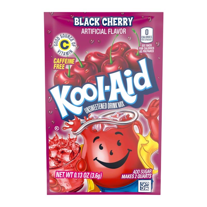 BLACK CHERRY KOOL AID DRINK MIX (48PK)