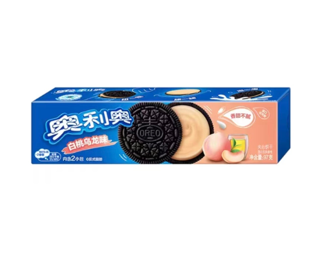 OREO SANDWHICH COOKIE PEACH & OOLONG (97gx24pk)