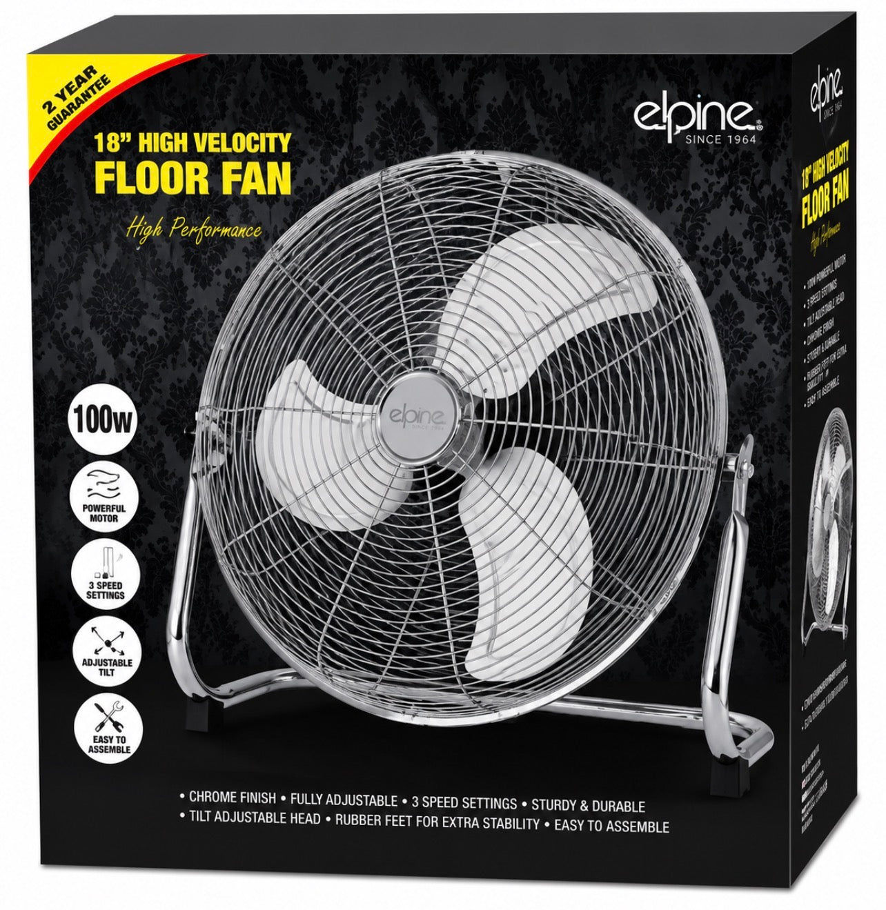18 INCH RETRO FLOOR FAN - STEEL