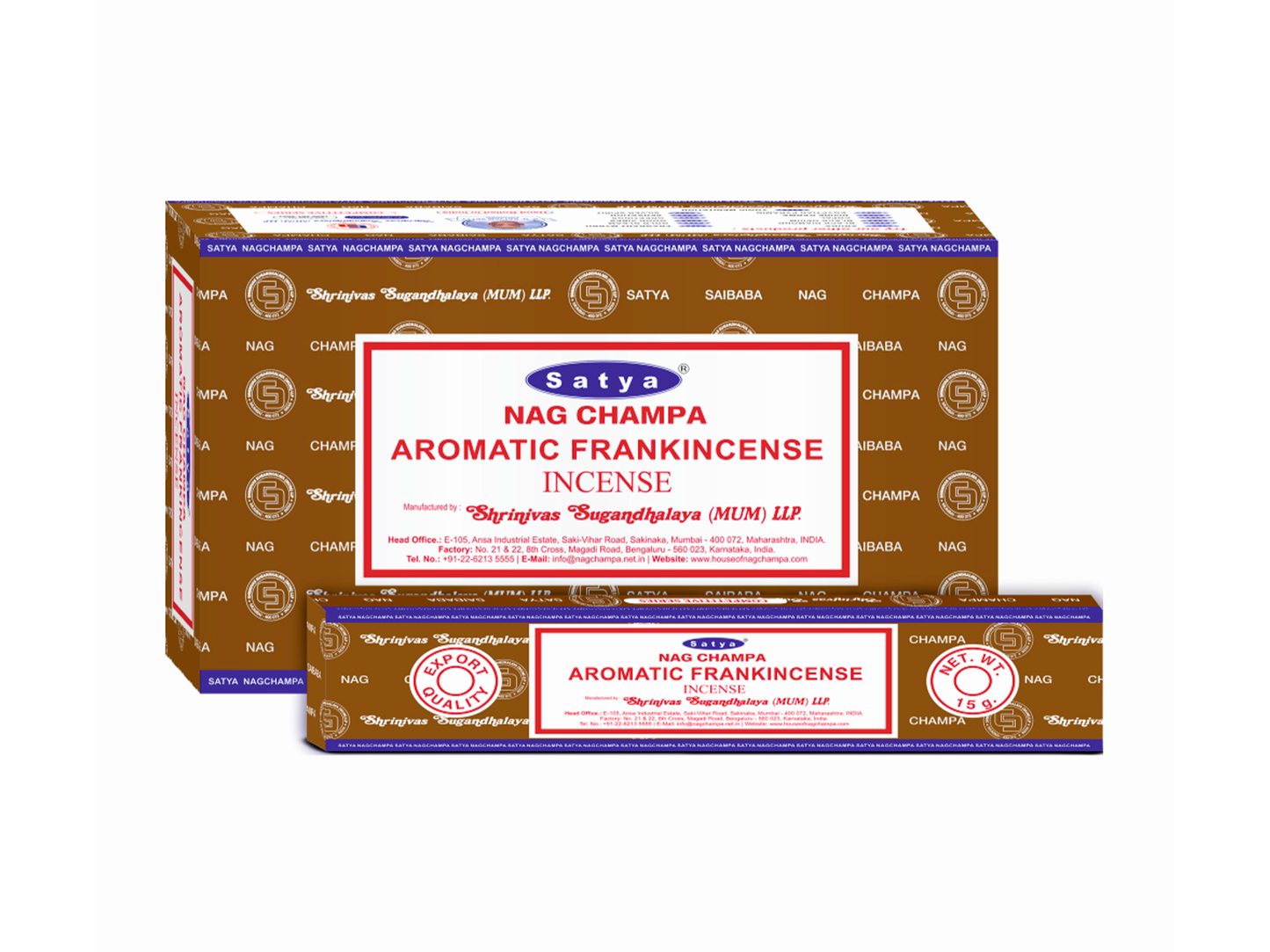 SATYA AROMATIC FRANKINCENSE INCENSE STICK (12 X 15G)