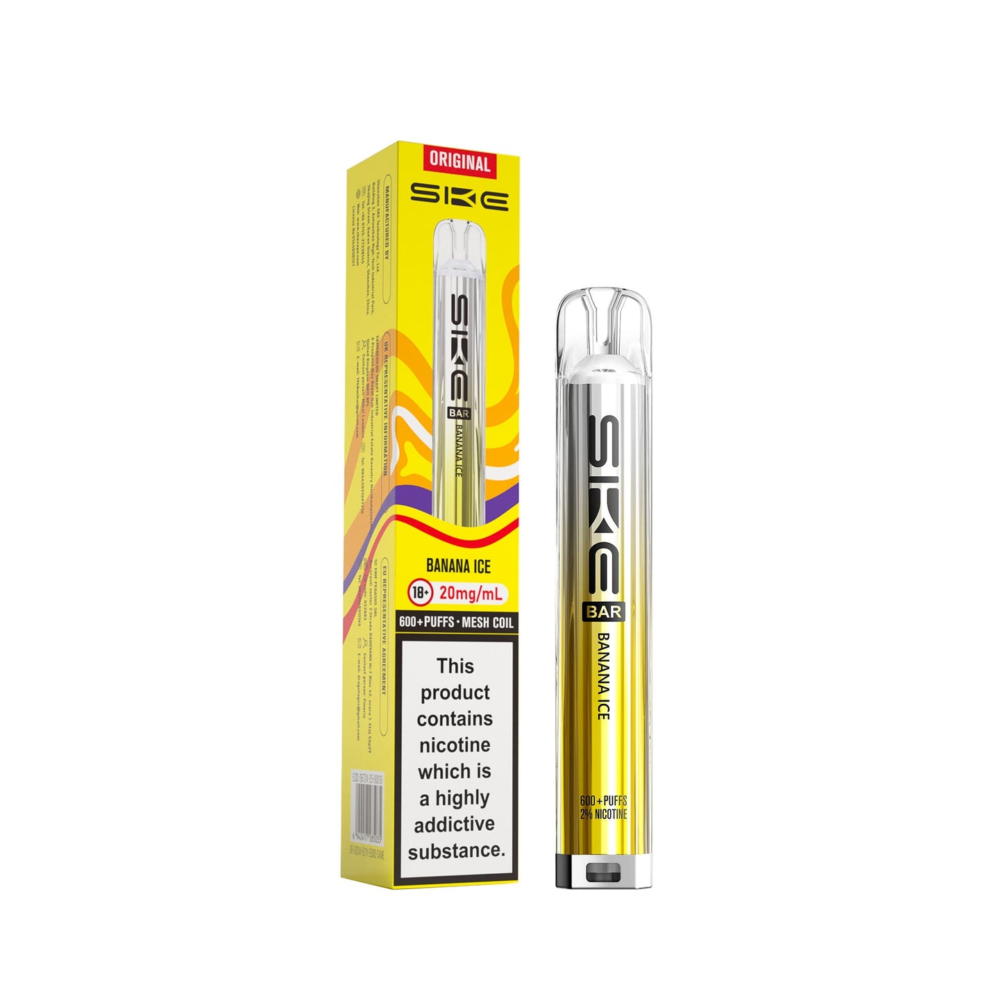 BANANA ICE - SKE 600 Pre filled pod kit