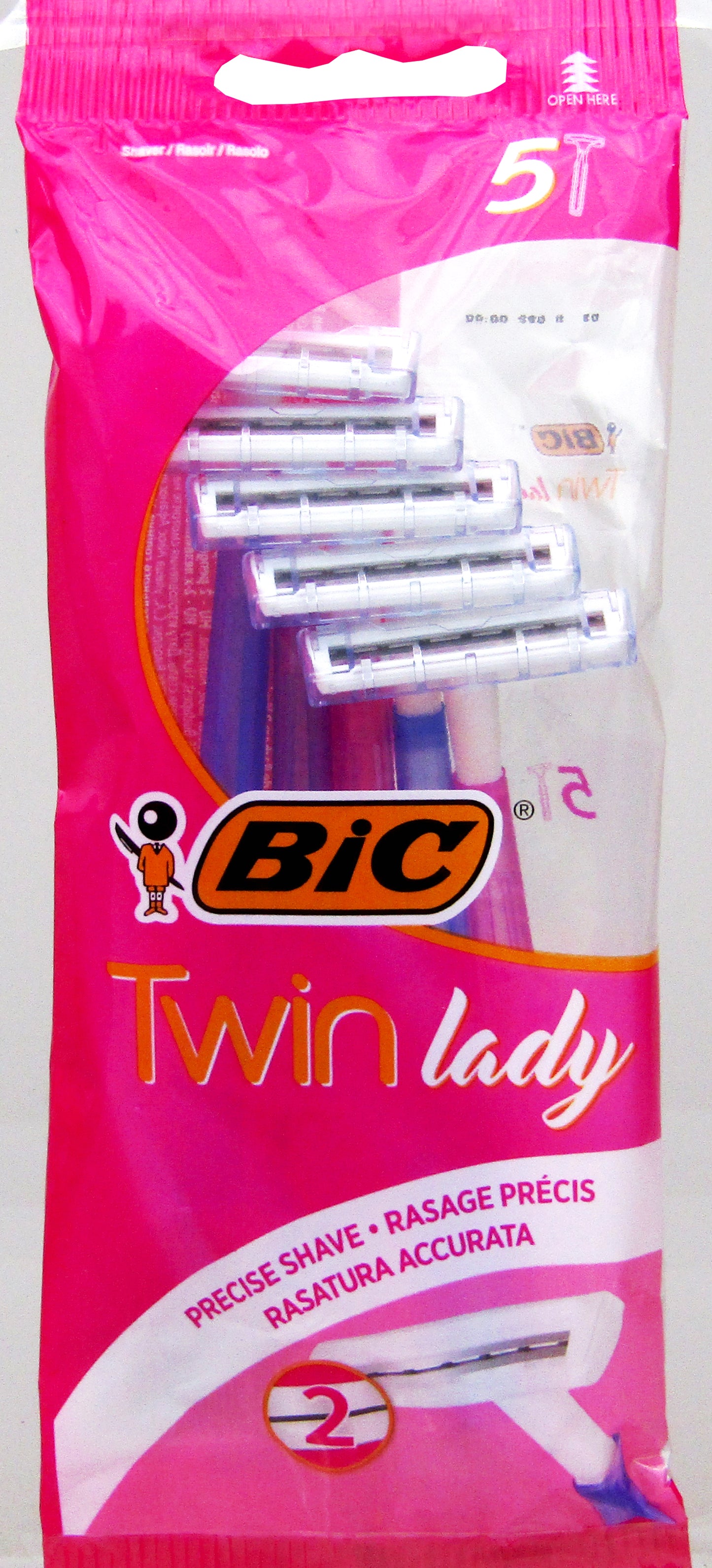 TWIN LADYS 5'S - BIC RAZORS (X20)