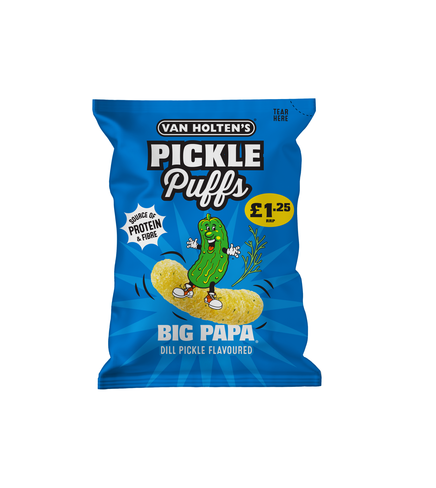 Van Holtens Big Pappa Pickle Puffs 14x50g £1.25 PMP