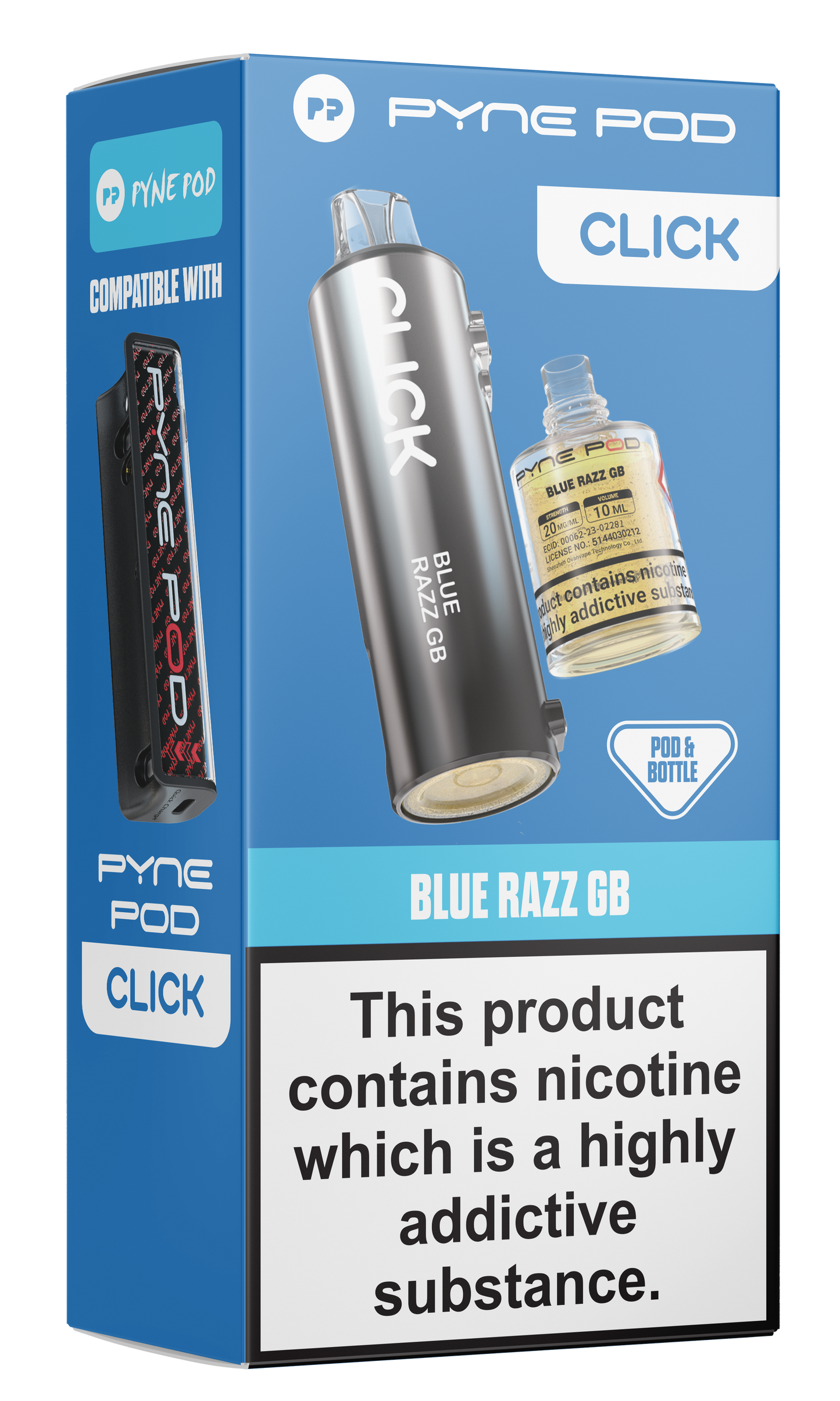 BLUE RAZZ GB - PYNE POD 10K PODS