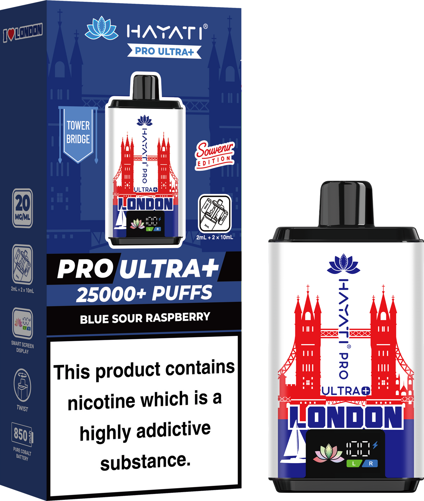 TOWER BRIDGE (BLUE SOUR RASPBERRY) - HAYATI PRO ULTRA 25K