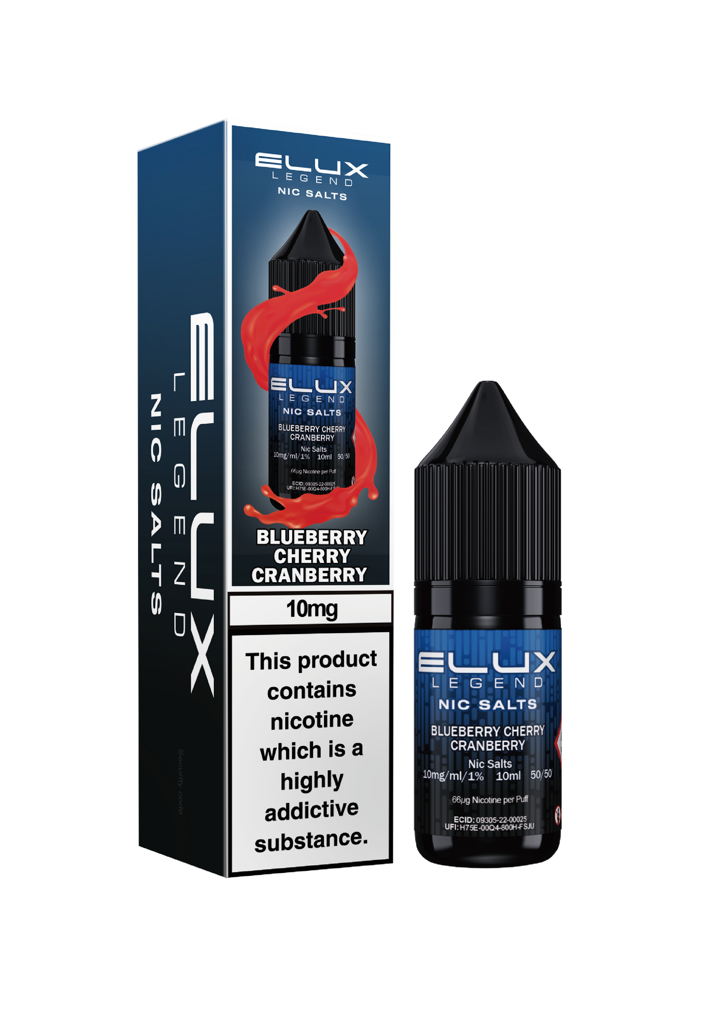Blueberry Cherry Cranberry - ELUX NIC SALT 10 MG