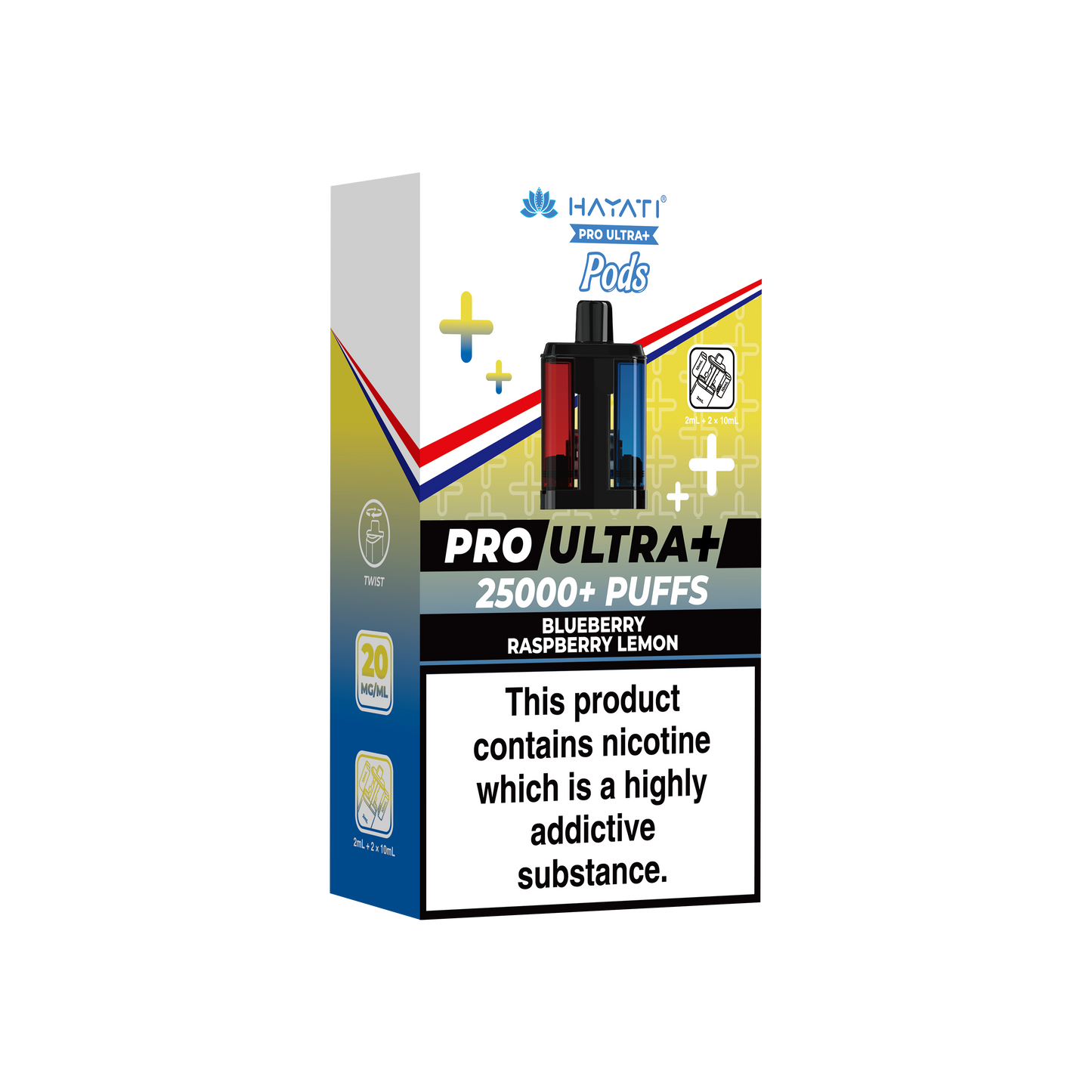 BLUEBERRY RASPBERRY LEMON - HAYATI PRO ULTRA PODS 25K+