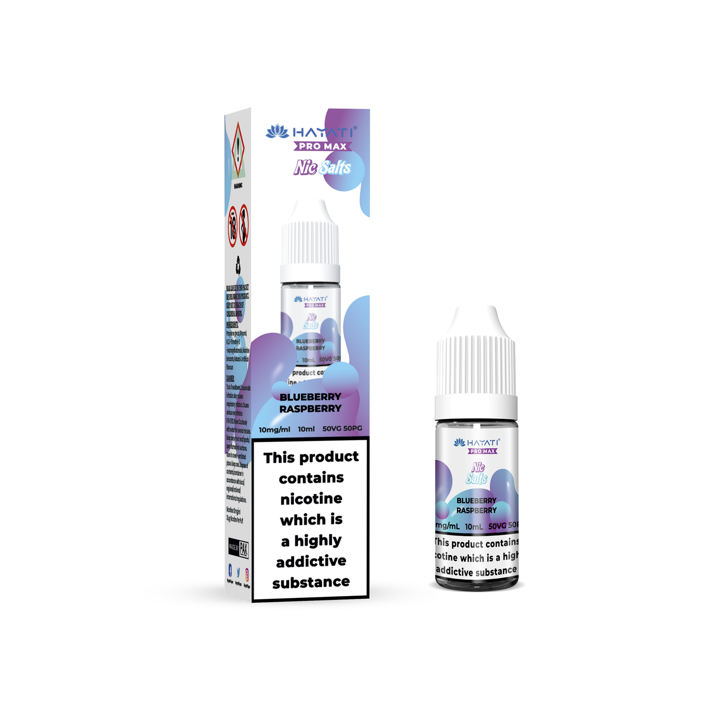 BLUEBERRY RASPBERRY - HAYATI NIC SALTS 10 MG