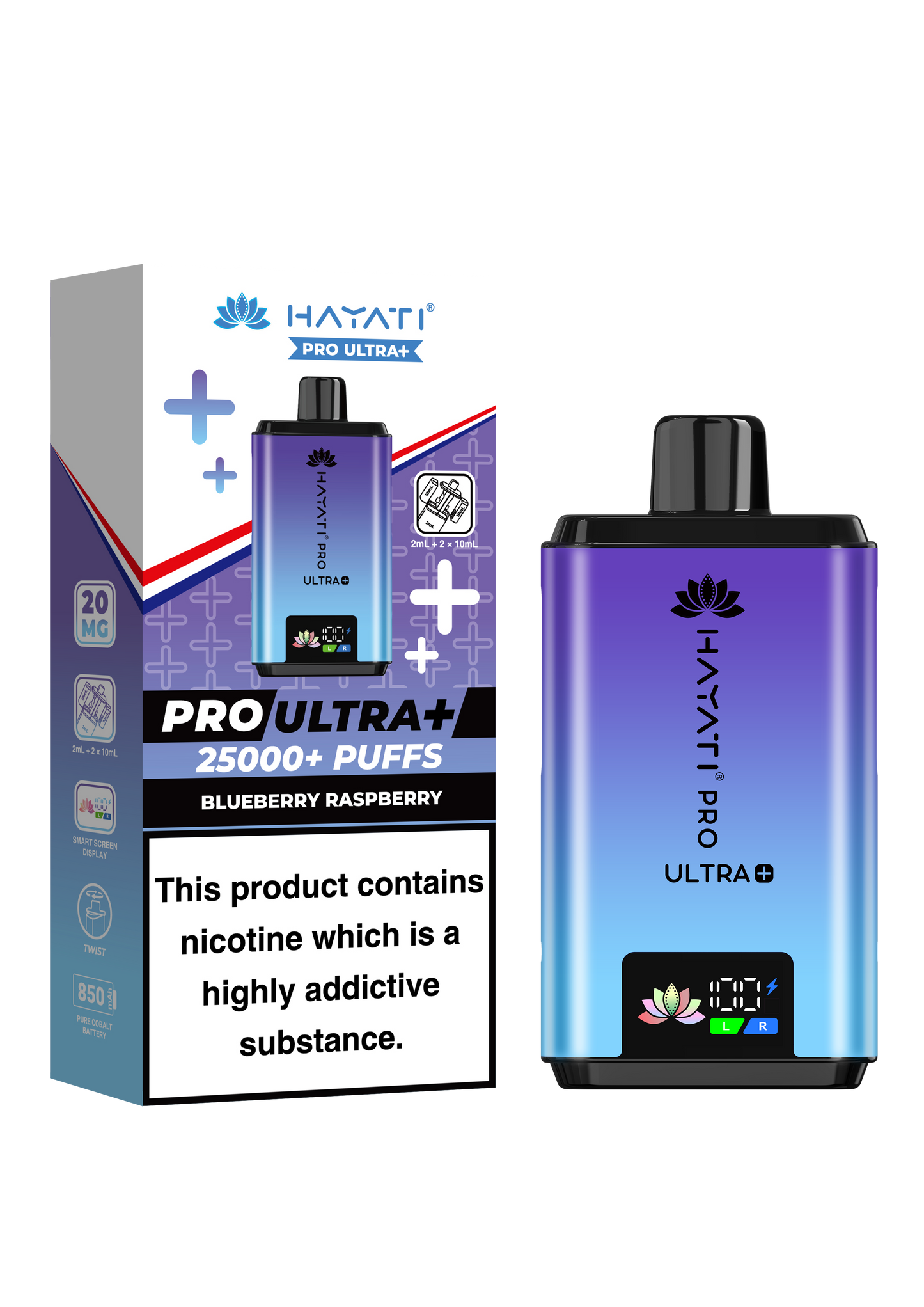 BLUE SOUR RASPBERRY - HAYATI PRO ULTRA 25K