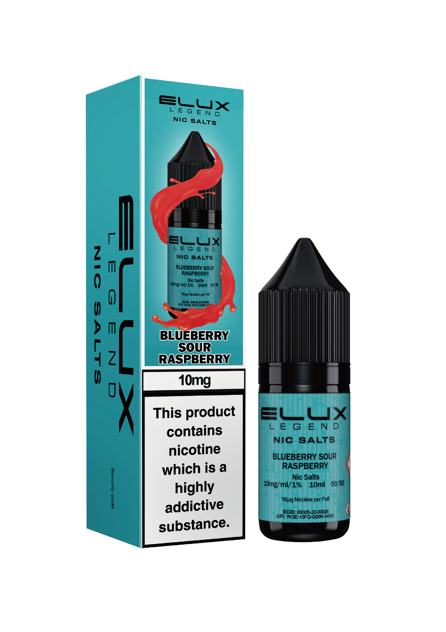 Blueberry Sour Raspberry - ELUX NIC SALT 10 MG