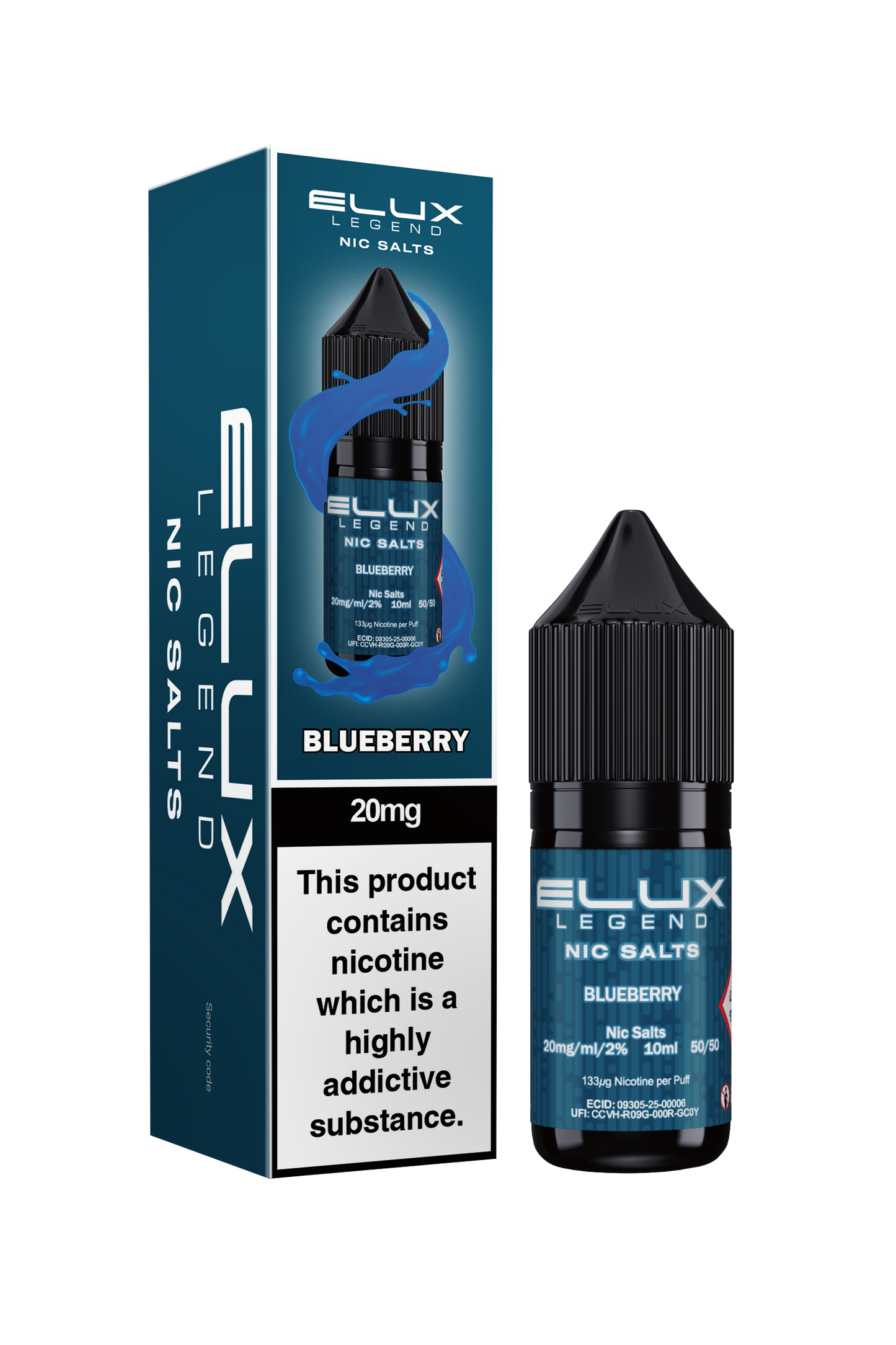 BLUEBERRY - ELUX NIC SALTS 20 MG