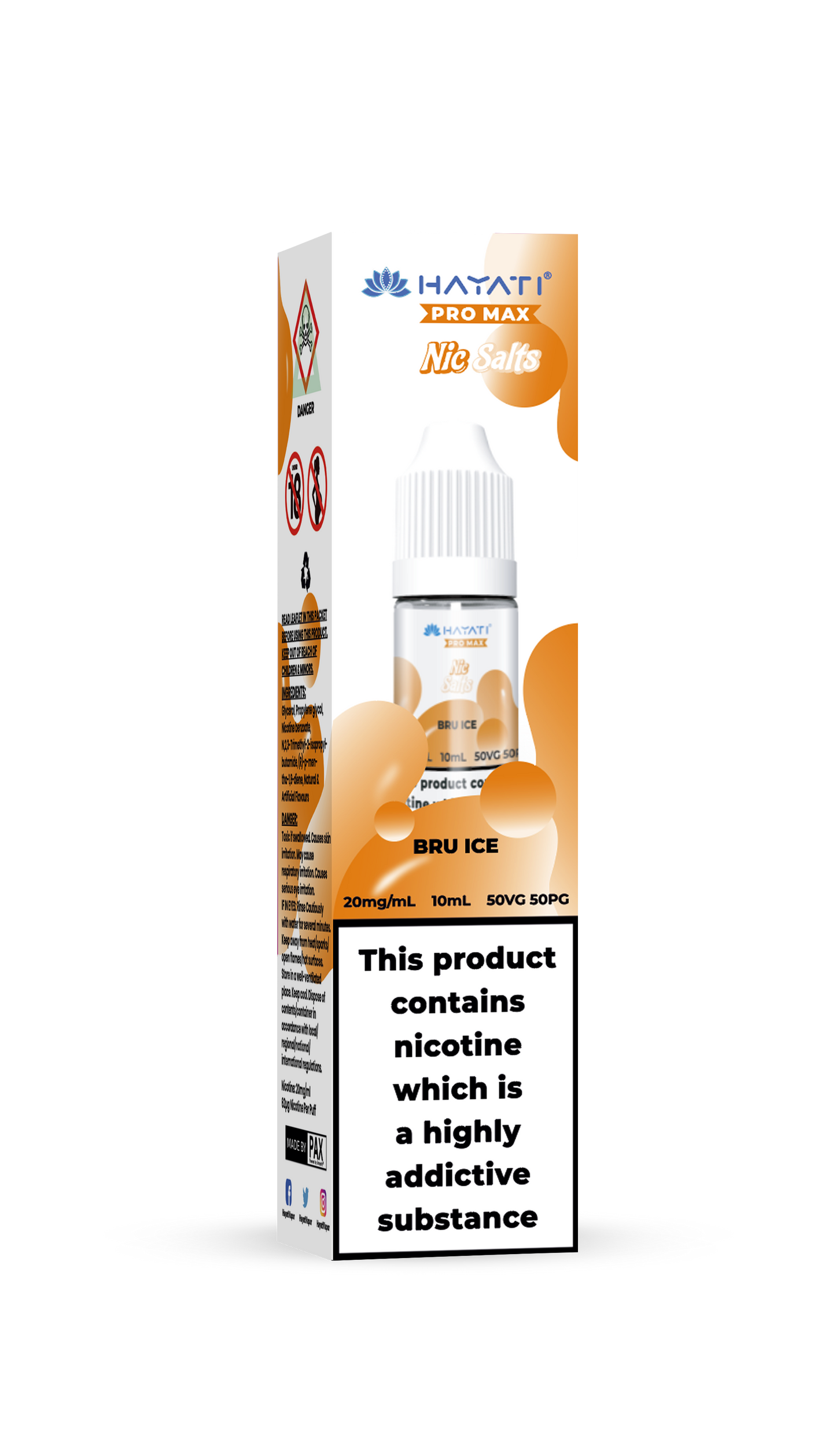 BRU ICE - HAYATI NIC SALTS 20 MG