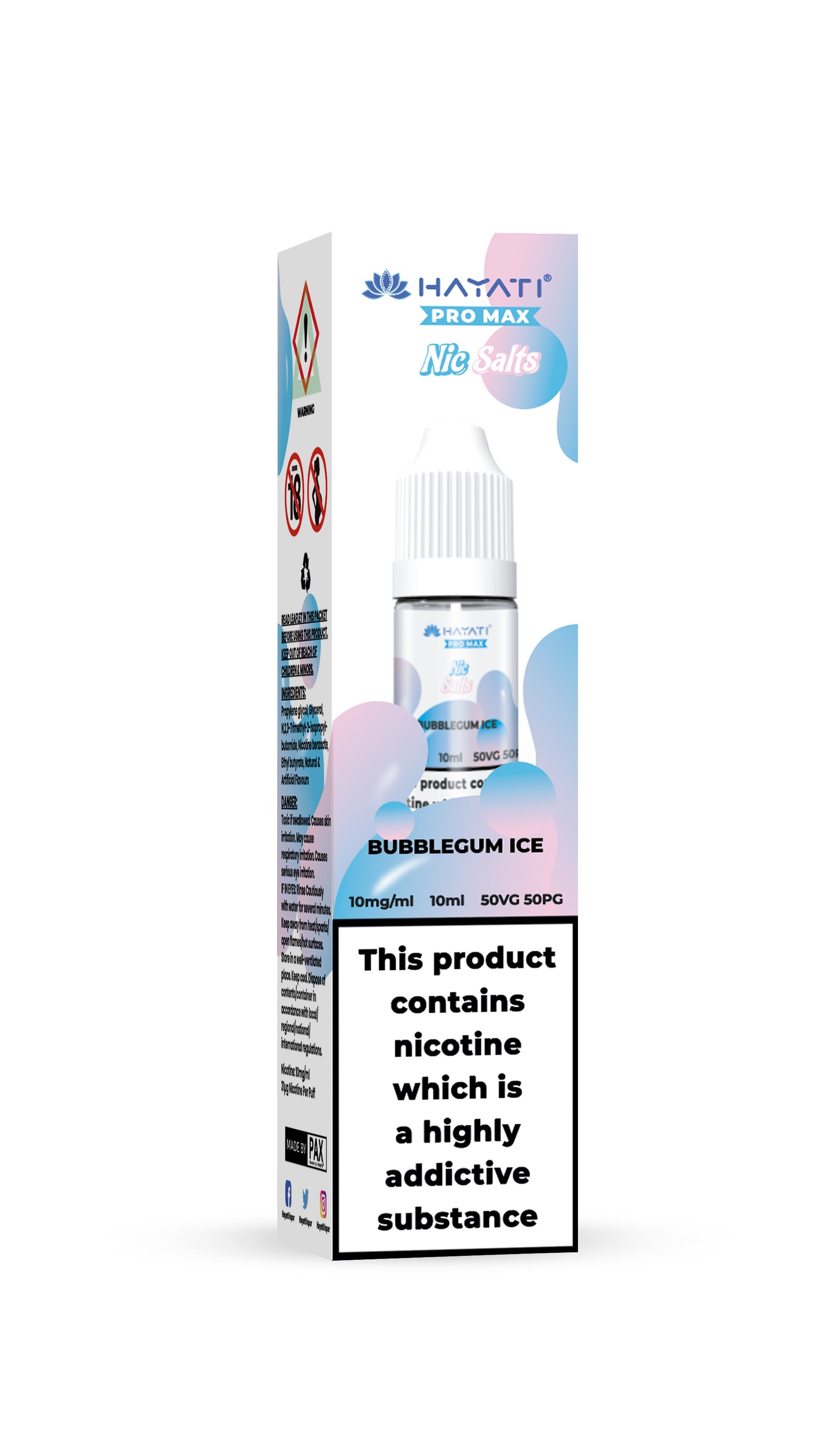 BUBBLEGUM ICE - HAYATI NIC SALTS 10 MG
