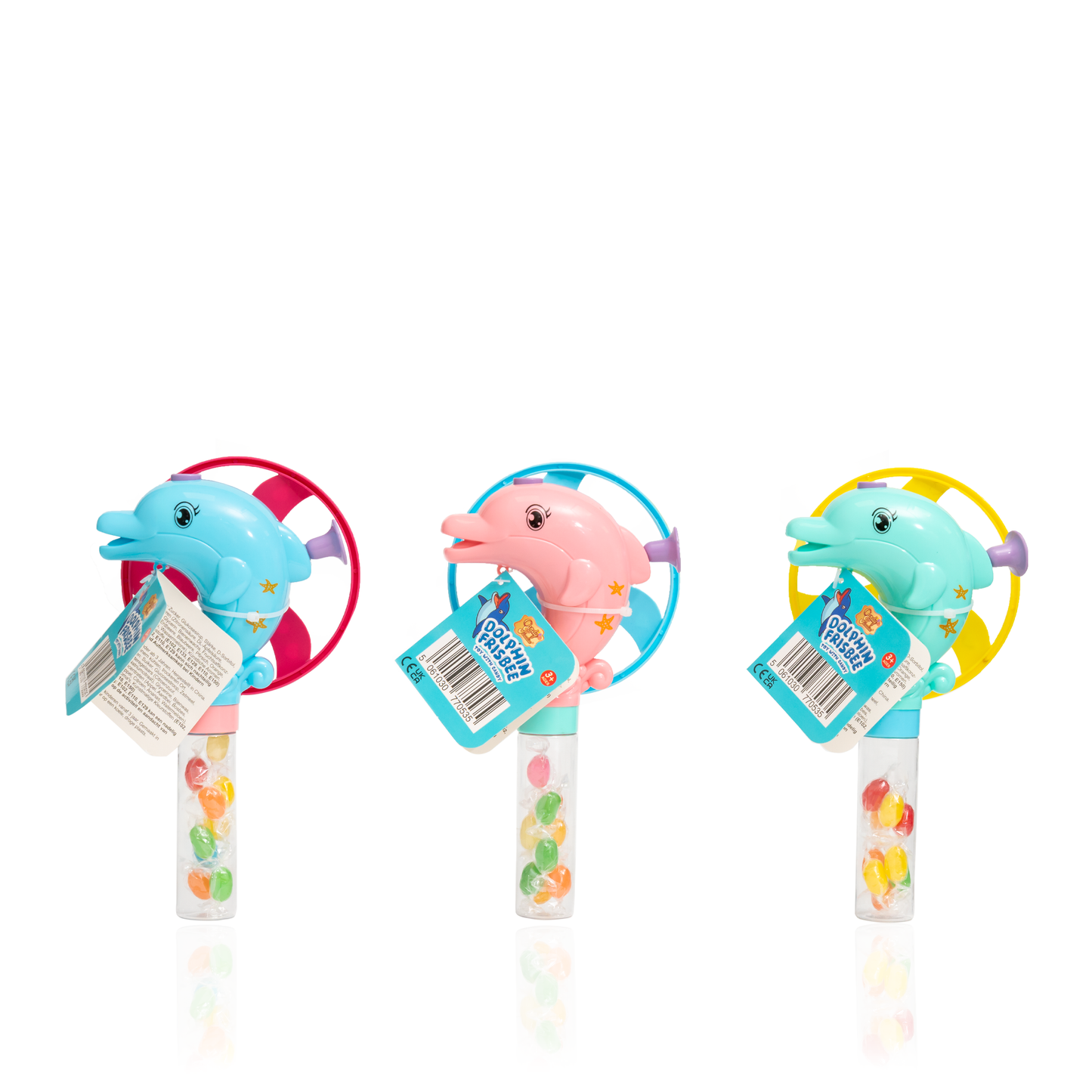 DOLPHIN FRISBEE CANDY TOY (9x10g) (HALAL) - CANDY PARADISE