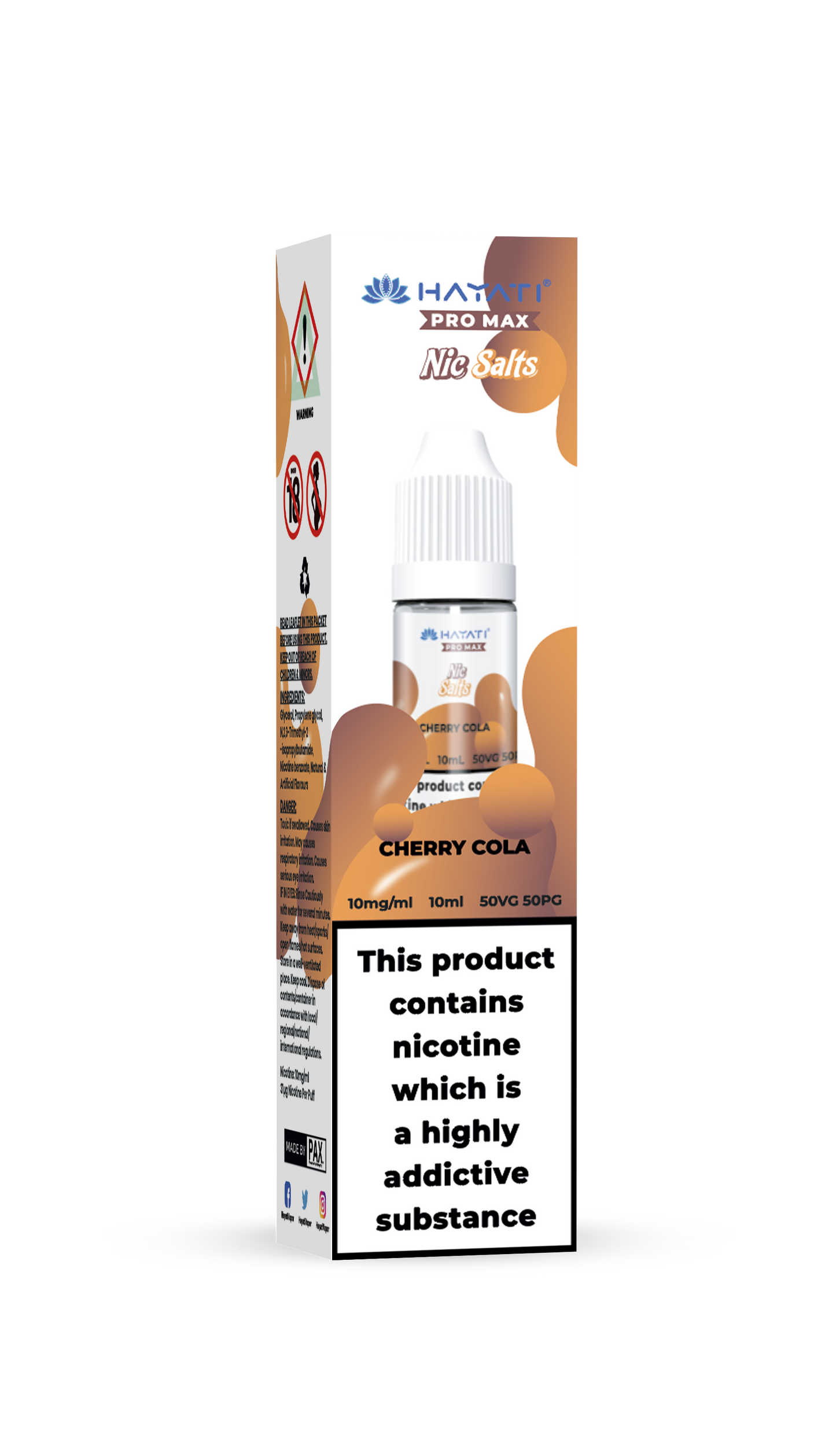 CHERRY COLA - HAYATI NIC SALTS 10 MG