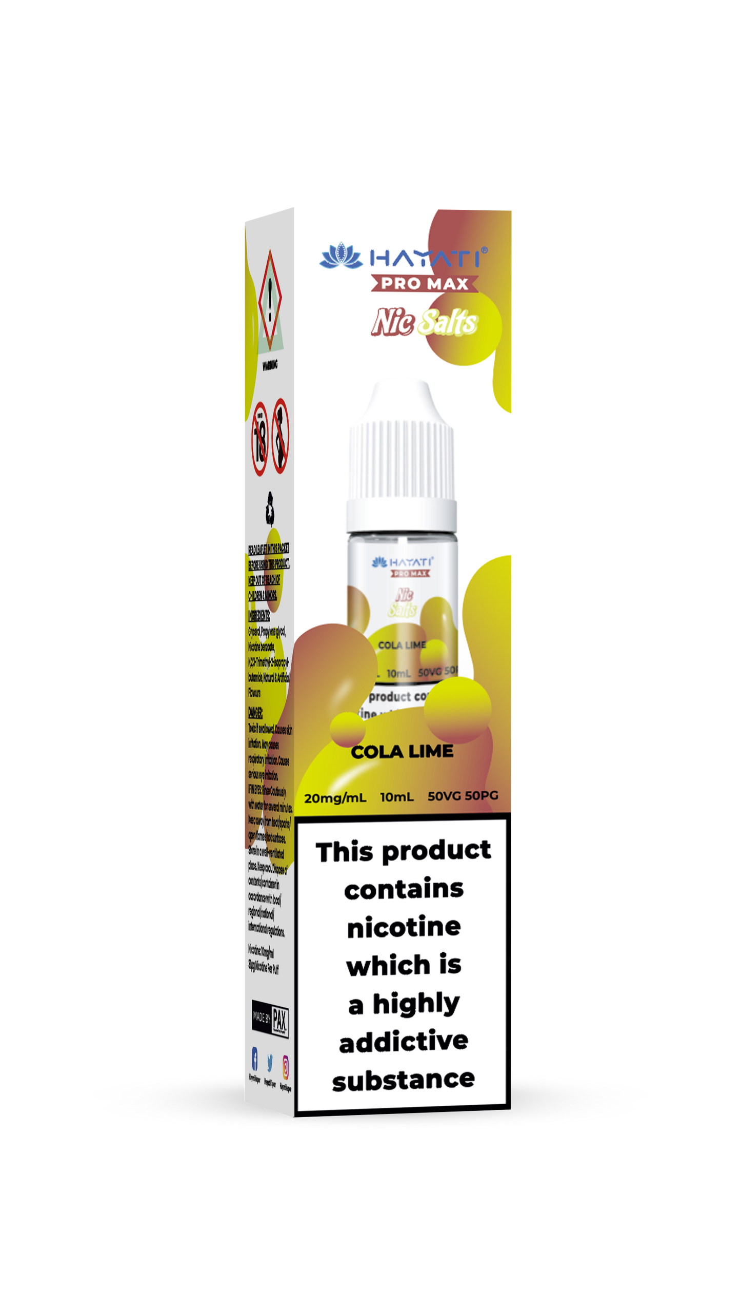 COLA LIME - HAYATI NIC SALTS 20 MG