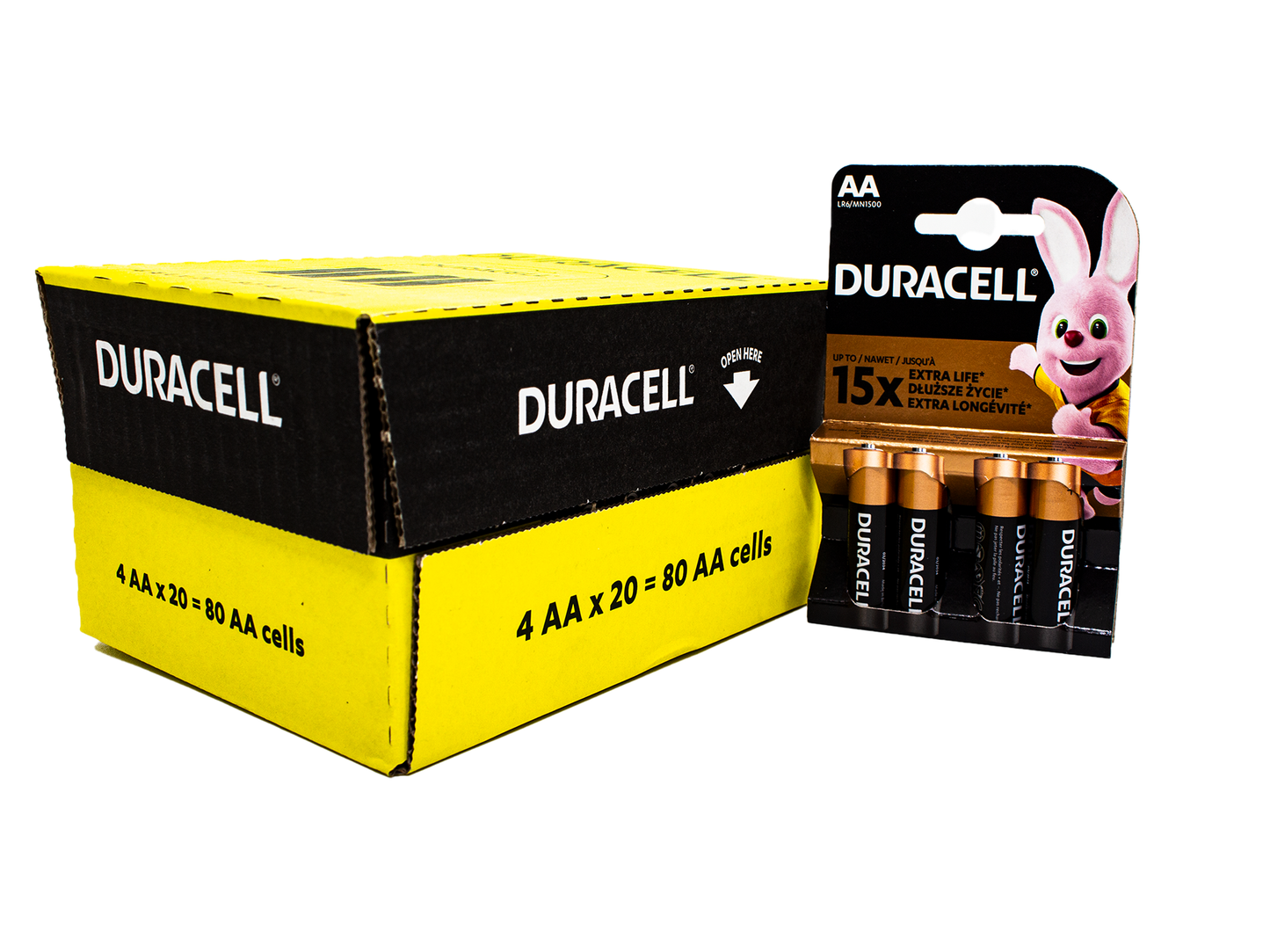 DURACELL AA (20 PACKS OF 4)