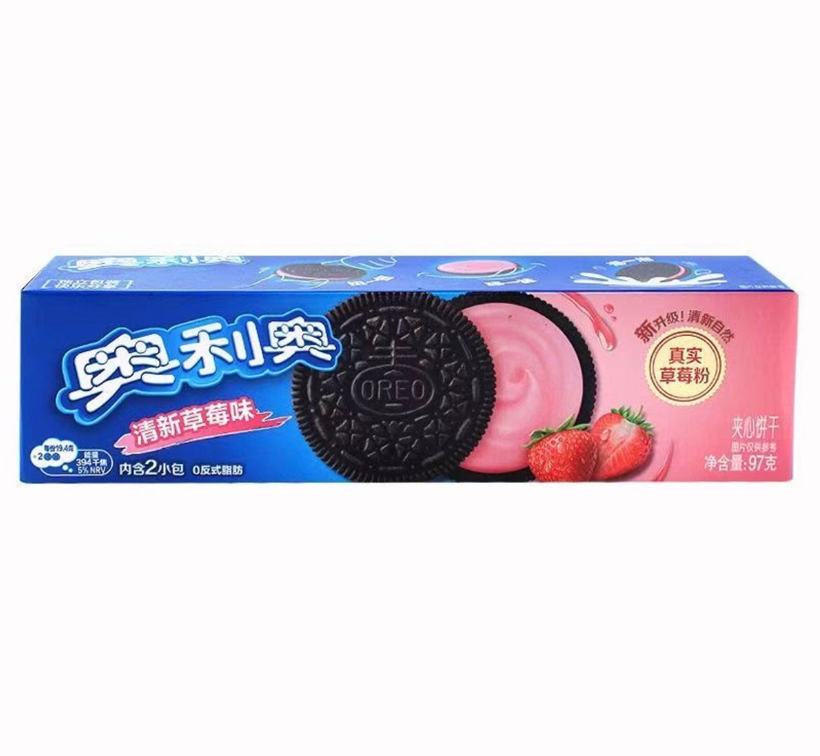 OREO SANDWHICH COOKIE STRAWBERRY (97gx24pk)
