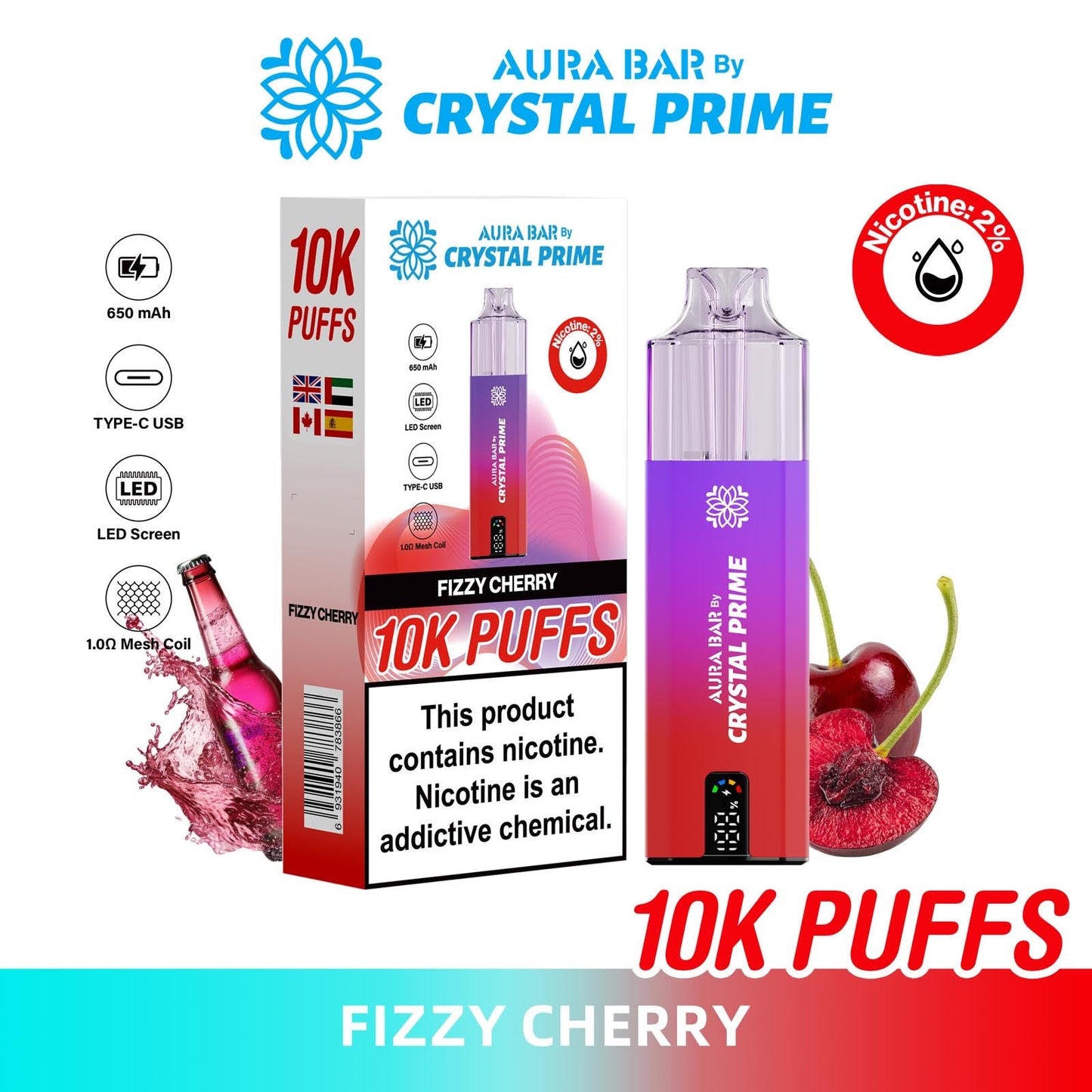 FIZZY CHERRY - CRYSTAL PRIME 10K