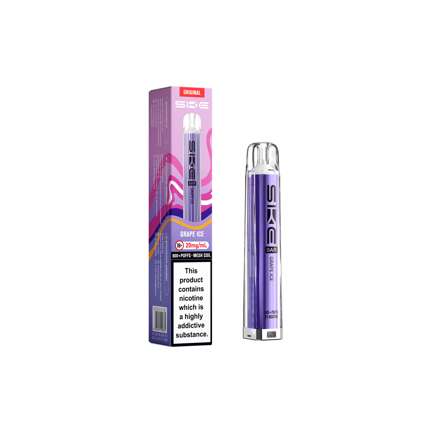 GRAPE ICE - SKE 600 Pre filled Pod Kit
