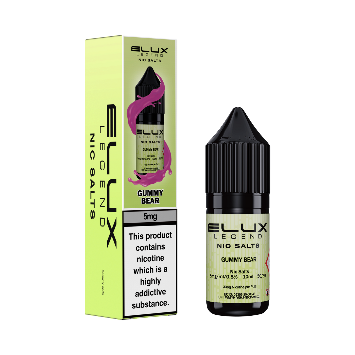 GUMMY BEAR - ELUX NIC SALTS 5MG