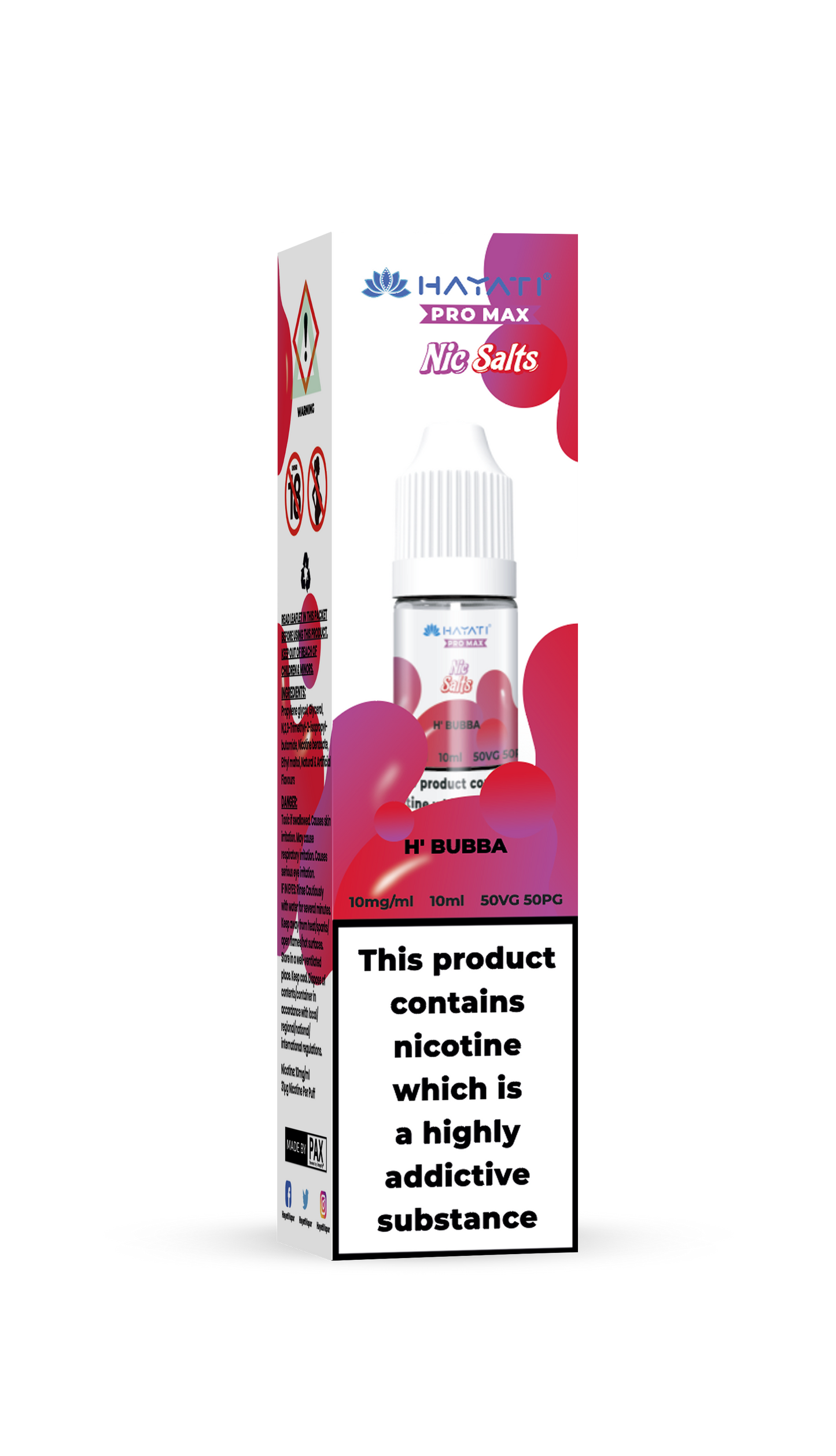 H' BUBBA - HAYATI NIC SALTS 10 MG