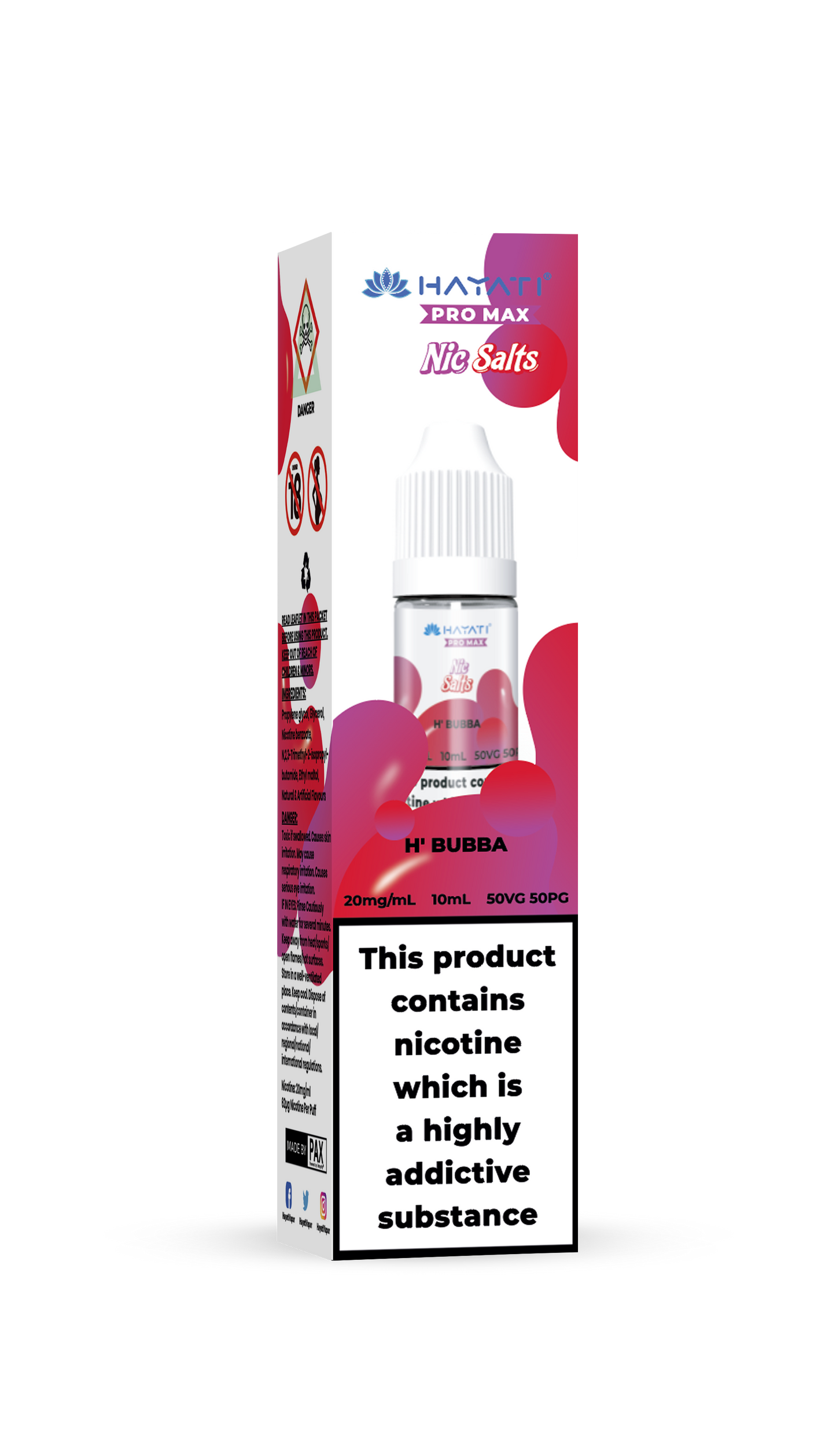 H'BUBBA - HAYATI NIC SALTS 20 MG