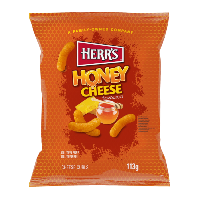 HONEY CHEESE CURLS - HERR'S (113g)