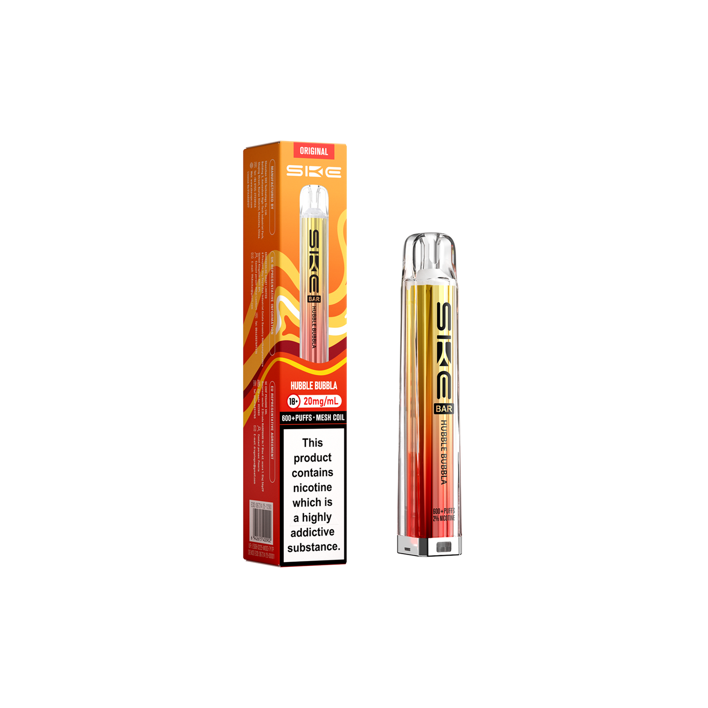 HUBBLE BUBBLA - SKE 600 Pre filled Pod Kit
