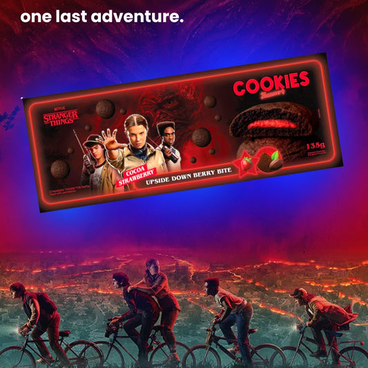 STRANGER THINGS CHOCOLATE STRAWBERRY COOKIES (135G X 14)