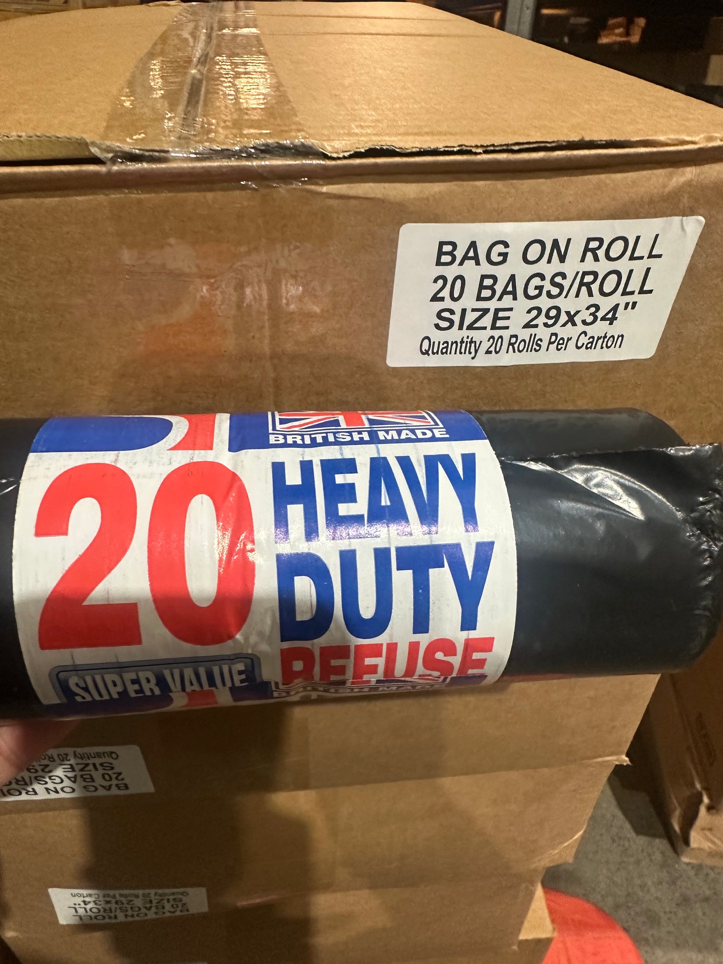 BLACK REFUSE SACKS - 20 PACK
