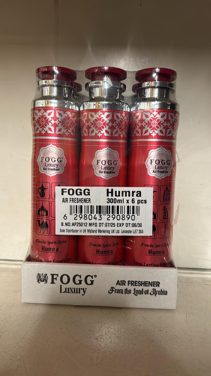 HUMRA - FOGG ARABIC AIR FRESHNERS (6x300ML)