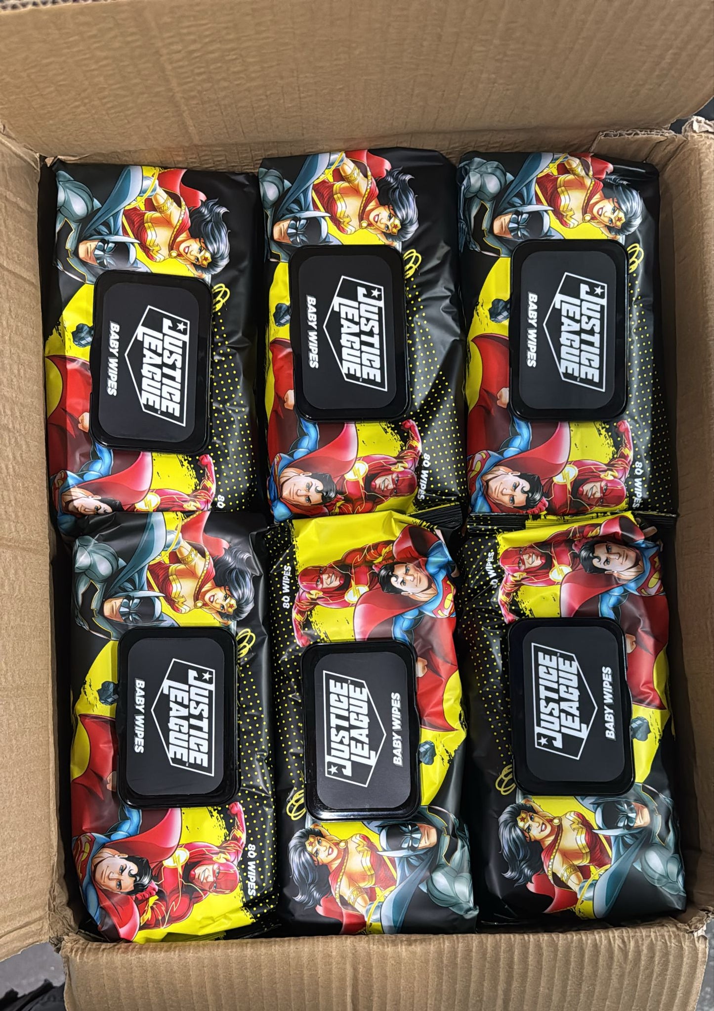 DC JUSTICE LEAGUE BABY WIPES (18X80'S)