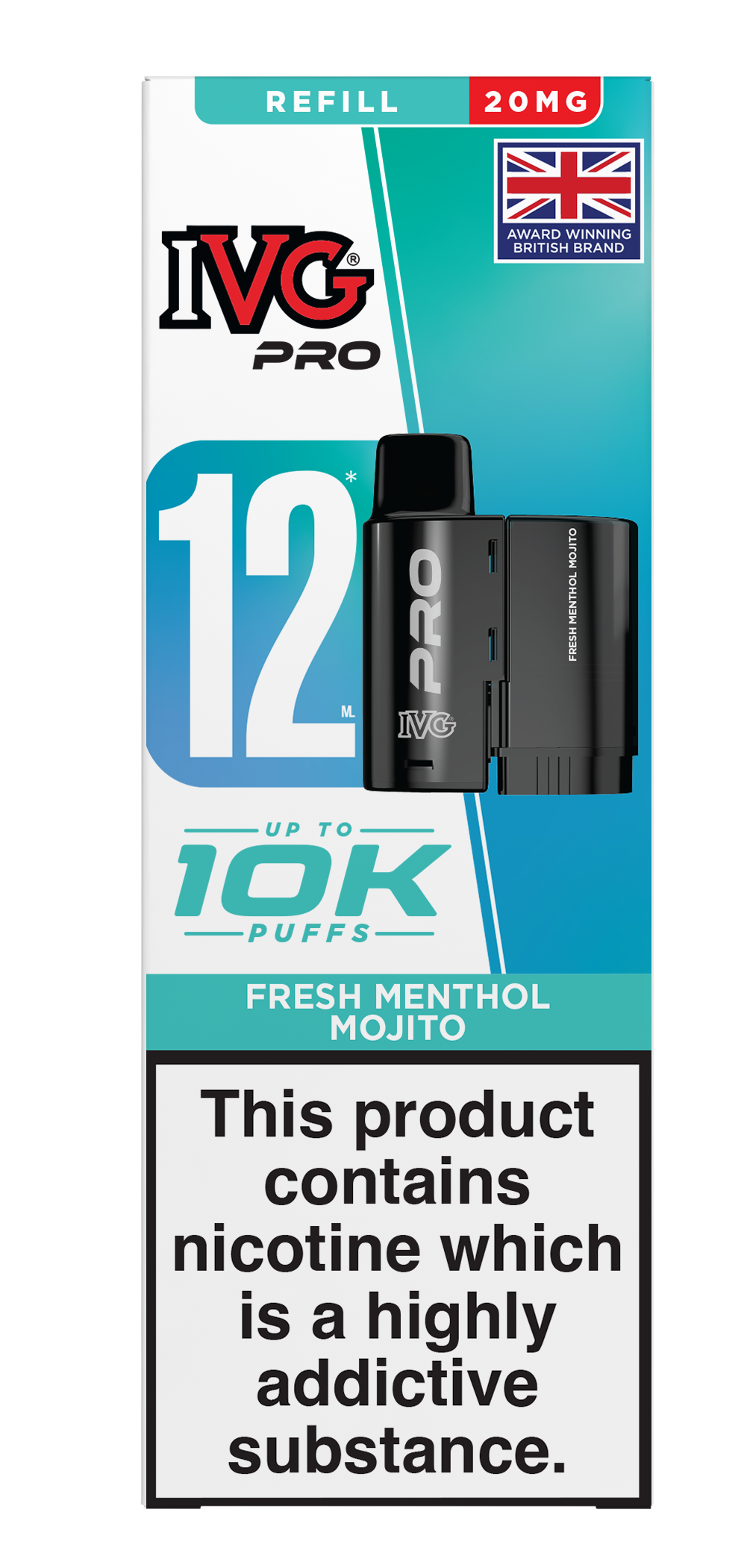 FRESH MENTHOL MOJITO - IVG PRO PODS
