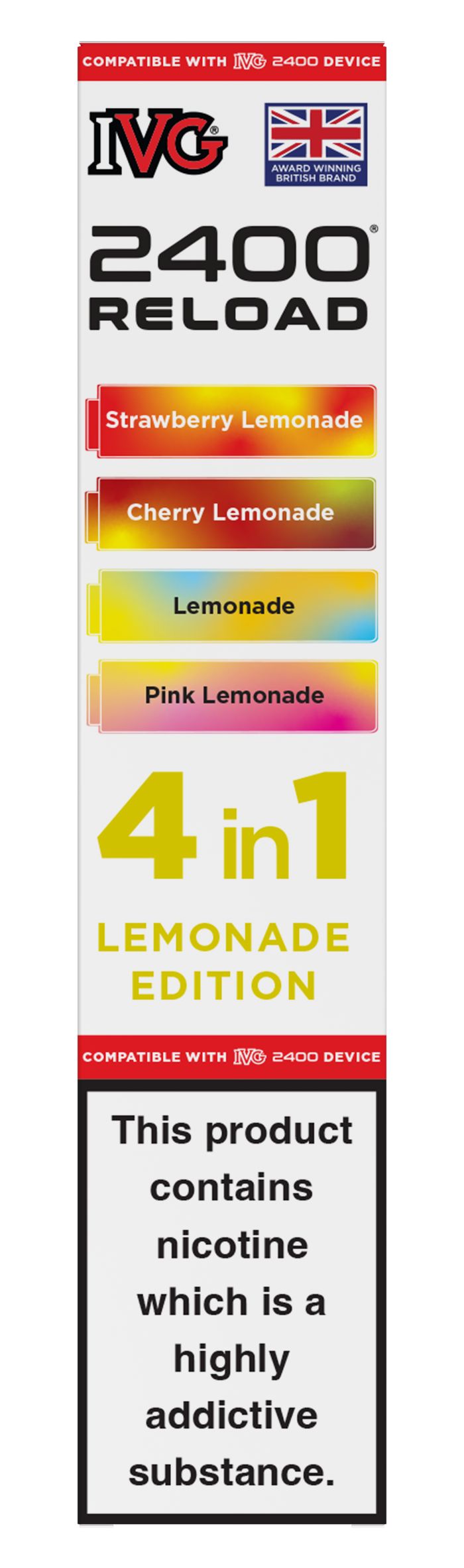 Lemonade Edition - IVG 2400 RELOAD POD