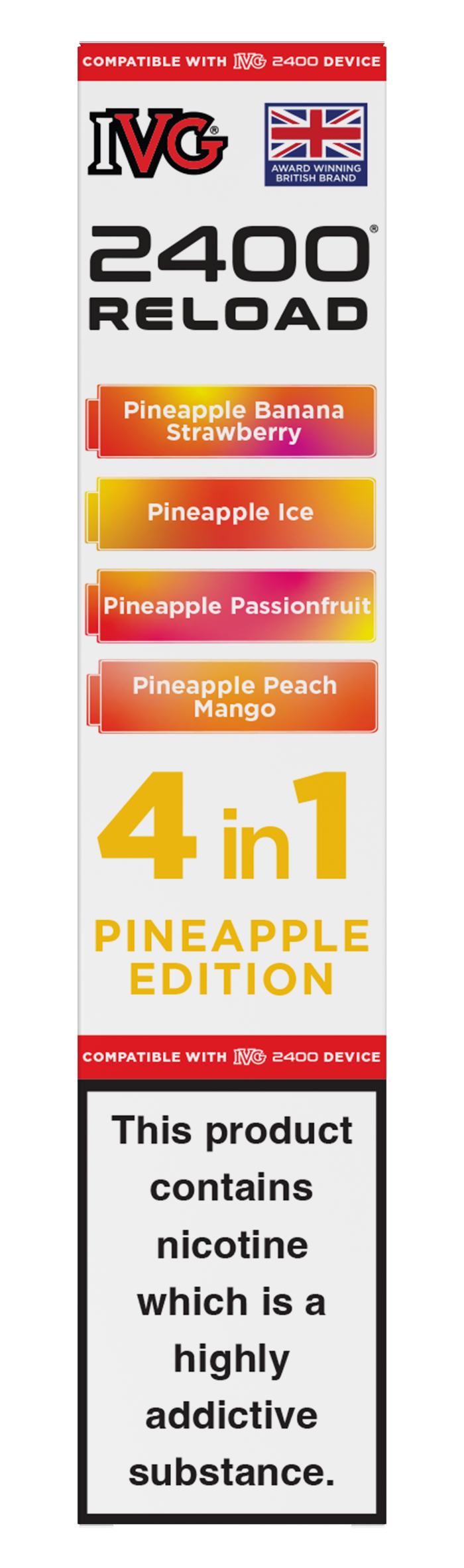 Pineapple Edition - IVG 2400 RELOAD POD