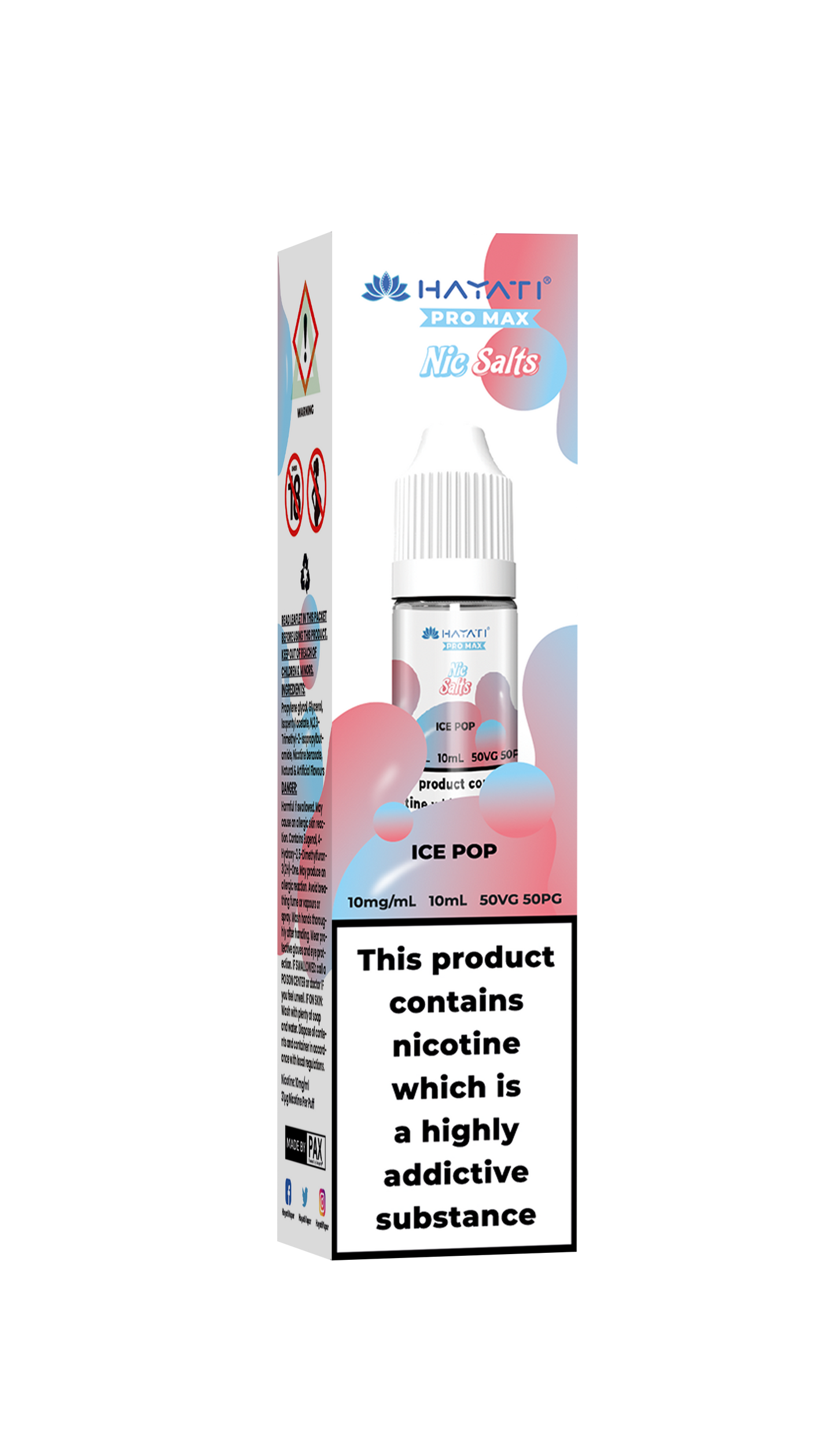 ICE POP - HAYATI NIC SALTS 10 MG