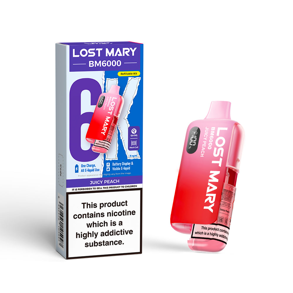 JUICY PEACH - LOST MARY BM6000 KIT