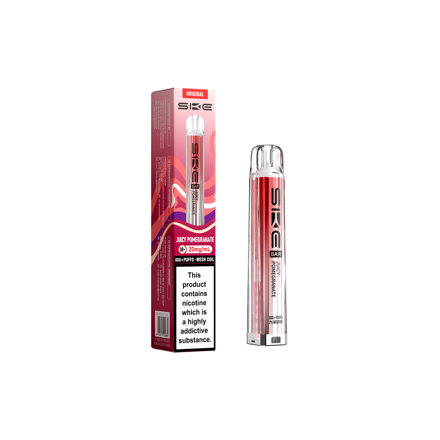 JUICY POMEGRANATE - SKE 600 Pre filled Pod Kit