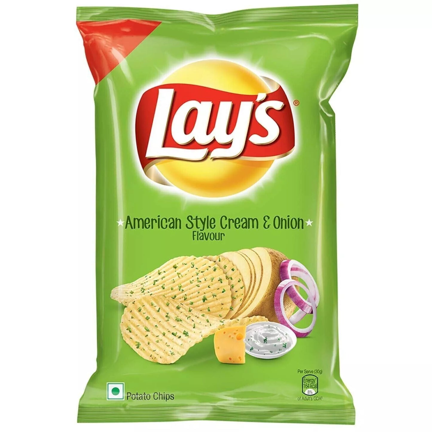 LAYS AMERICAN STYLE CREAM AND ONION CRISPS (45pack x50g)